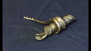 Мастерская "Дом Кузнеца". Штопор из пружины 65Г (Corkscrew of steel 65G)
