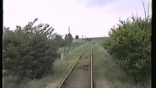Prenzlauer Kreisbahn, Gramzow - Prenzlau, 1995 - Führerstandsmitfahrt
