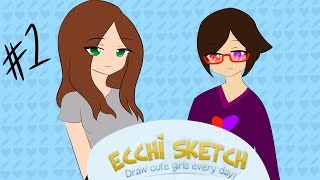 Ecchi Sketch Draw Cute Girls Every Day!: Episode 01 - Starting off Strong {Haylin}