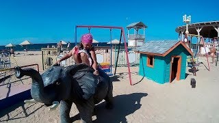 Пляж Посейдон. ДЕТСКАЯ ПЛОЩАДКА. ПЛЯЖ. Азовское море (часть 5) / Джемете - экскурсии