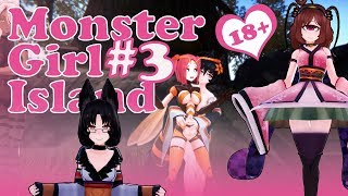 Прохождение Monster Girl Island #3 | Не даю близняшкам лизать пчёлку