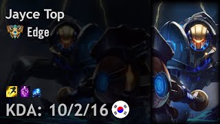 Jayce Top vs Irelia - Edge - KR Challenger Patch 6.19