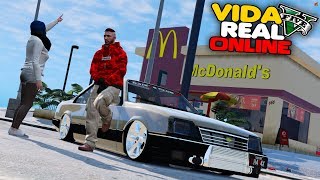 GTA V : VIDA REAL : LEVEI MINHA NAMORADA NO McDONALDS ! #478