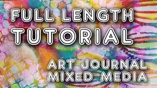 Studio Time 38 - ''Heavenly Art Journal'' mixed media tutorial  | Mimi Bondi