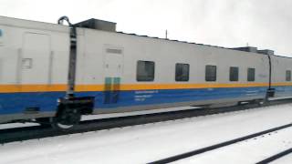 Поезд Talgo (Астана - Актобе) на станции Хромтау