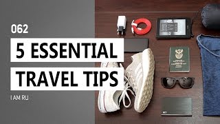 TRAVEL TIPS | 5 ESSENTIAL Travel Tips and Hacks You NEED To Know Of!