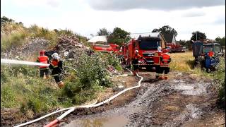 Storbrand i halmlager på landevejen ved Tuse ved Holbæk   210715