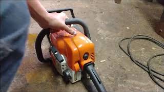 Como ligar motosserra stihl