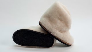 Тапочки из натуральной овечьей шерсти, Тапки из овчины, высокие тапочки сапожки, Ланатэкс, Lanatex