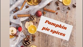 Pumpkin pie spices  توابل فطيره القرع/اليقطين
