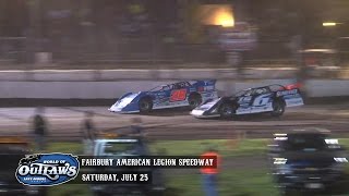 Highlights: World of Outlaws Late Model Series Fairbury American Legion Speedway July 25th, 2015