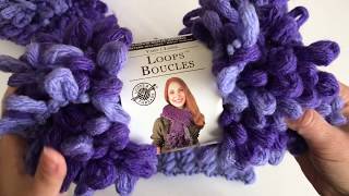 Шарф и снуд Вяжем руками Без спиц и крючка Loops Boucles
