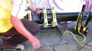 Сварка труб ПЭ 100 SDR17  Аппарат стыковой сварки