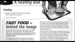 IELTS Intermediate | WB | Unit 2 | чтение текста Fast Food behind the Image -1