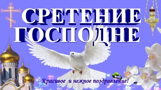 Сретение Господне видео поздравления с праздником видео открытка  поздравляю со сретением !