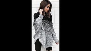 Модный Джемпер Спицами - 2019 / Fashionable cardigan with knitting needles / Strickjacke