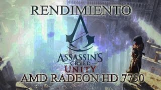 Rendimiento: Assassins Creed Unity AMD Radeon 7750 | R7 250 | R7 250x