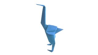 Страус оригами. juravliki.ru