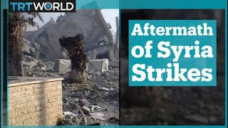 US-led strikes destroyed Barzeh scientific centre in Damascus, Syria
