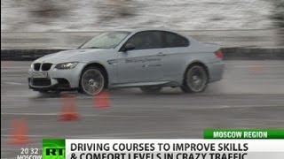 No Joke: Extreme ice and snow driving in Moscow