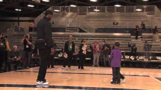 CUTE!! LeBron Playing Against Sons LeBron, Jr. and Bryce!!!!