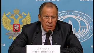 Пресс-конференция С.Лаврова