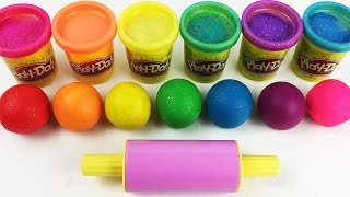 Learn Colors with Play Doh Balls and Cookie Molds Fun & Creative for Kids