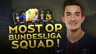 MOST OVERPOWERED FIFA17 BUNDESLIGA SQUAD !! 4 TOTW PLAYERS