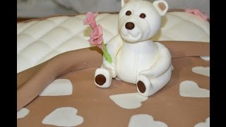 Как слепить мишку из мастики