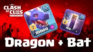 easy DragBat triples on TH13 | Dragons + Bat Spell | 3 Star Attack | clash of clans COC 01/20 CW