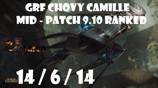 League of Legends | GRF Chovy CAMILLE highlights | Mid - Patch 9.10 Ranked