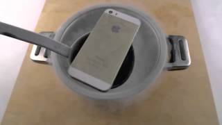 iPhone 5S in Liquid Nitrogen Freeze Test!