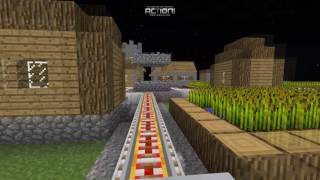 Как сделать Американские горки без модов в майнкрафте. How to make a roller coaster without mods.