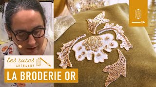 Initiez vous à la broderie or avec Martine