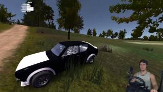 НАВАЛИЛ НА КОРЧЕ ПО ЛЕСУ - My Summer Car + РУЛЬ Logitech Driving Force GT