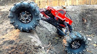 MASSIVE TIRES + Toyota Body ='s a MONSTER TRUCK! MOA in the Backyard Scale Park | RC ADVENTURES