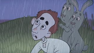 Веселые биографии -  Про мальчика и зайчиков – обучающий мультфильм для детей - Н.А. Некрасов