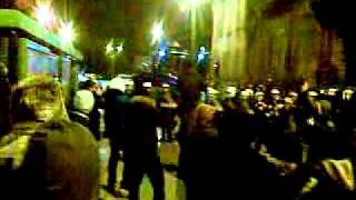 Protest przeciwko ACTA ul Zwierzyniecka. My mamy czołg!