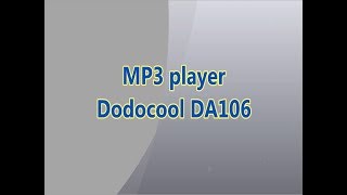 MP3 плеер Dodocool DA106