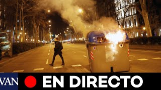 Protestas en Barcelona por la retirada del escaño a Torra