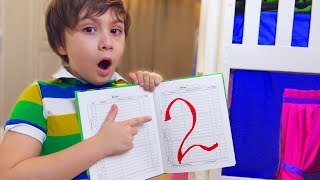 Камиль ПОЛУЧИЛ ДВОЙКУ Не ХОЧЕТ ходить в ШКОЛУ! Аминка СПАСАЕТ БРАТА! Для детей kids children