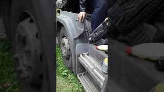 Scania Замена фильтра тонкой очистки топливная ашпи Scania 124 р 420