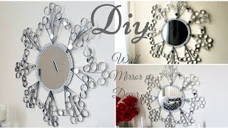 Diy Quick and Easy Wall Mirror Decor| Wrought Iron mimic Wall Decor!