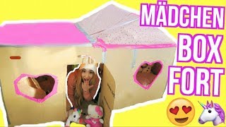 MÄDCHEN KARTON VILLA Fort Challenge (24 STUNDEN übernacht)