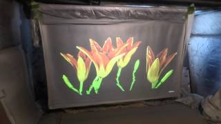 CRYSTAL EDGE TECHNOLOGY FIRST MOTORIZED PROJECTOR SCREEN 100" 16:9