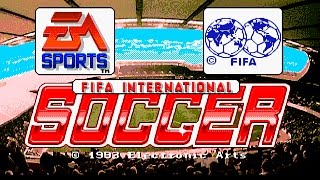 FIFA International Soccer Gameplay (Sega Mega Drive/Genesis).