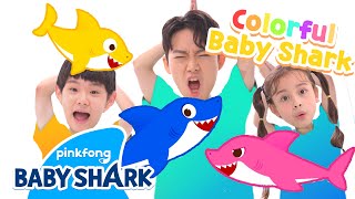 [ New] Colorful Baby Shark | Learn Colors for Kids | Baby Shark Color 