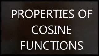 Pre-Calculus Lesson: Graphing Cosine Function and finding the amplitude, period & phase shift