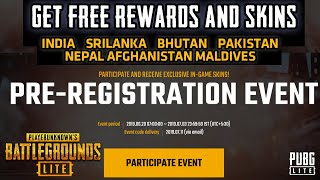 Get Free Rewards & Register In The Event - Launched In SAARC Regions | Patch Note 10 | PUBG PC Lite