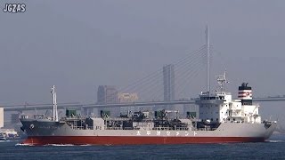 [船] PACIFIC BREEZE パシフィック ブリーズ Cement carrier セメント船 Osaka Port 大阪港出港 2014-FEB